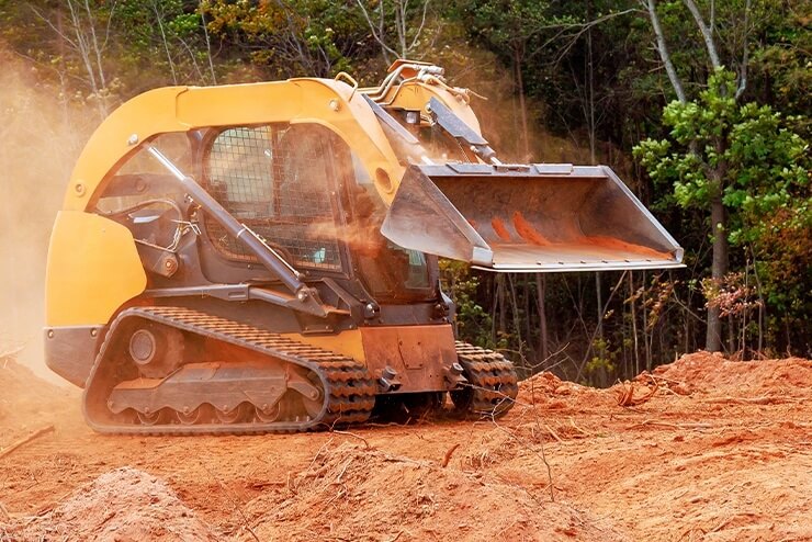 CAT Track Skid Steer Loader with Bucket Attachment